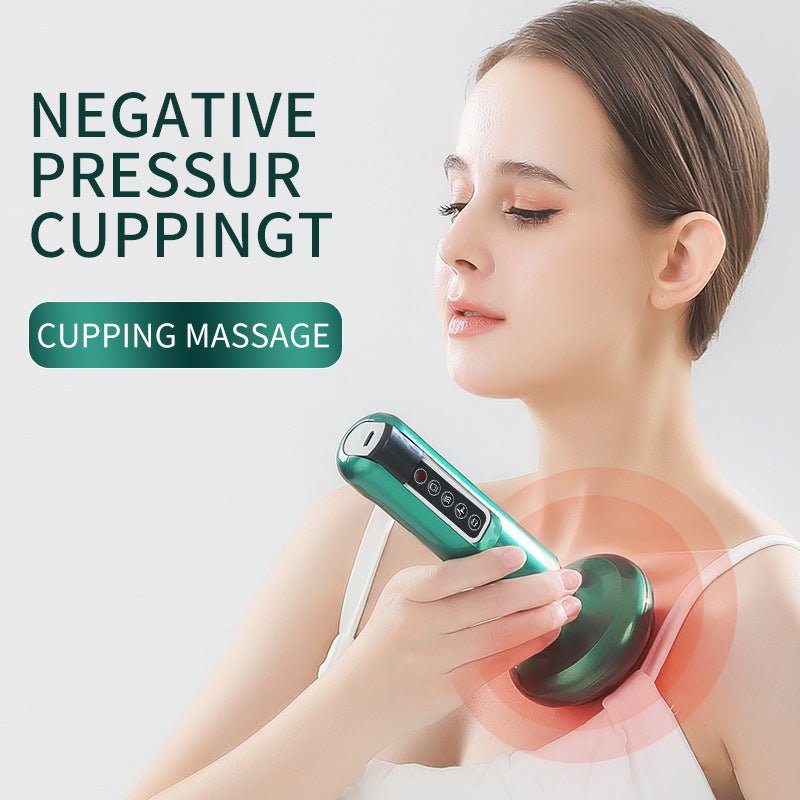 Masseur électrique à ventouses sous vide pour le corps Ventouse anti - cellulite Gua Sha Massage Tasses corporelles Guasha Fat Burning Slimming Jars - Ivory Deals Market