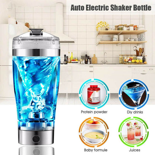 Mélangeur électrique de shake protéiné USB, bouteille de shake, mélangeur de lait, bouilloire de café, tasse de shaker électrique rechargeable pour le sport et la remise en forme - Ivory Deals Market