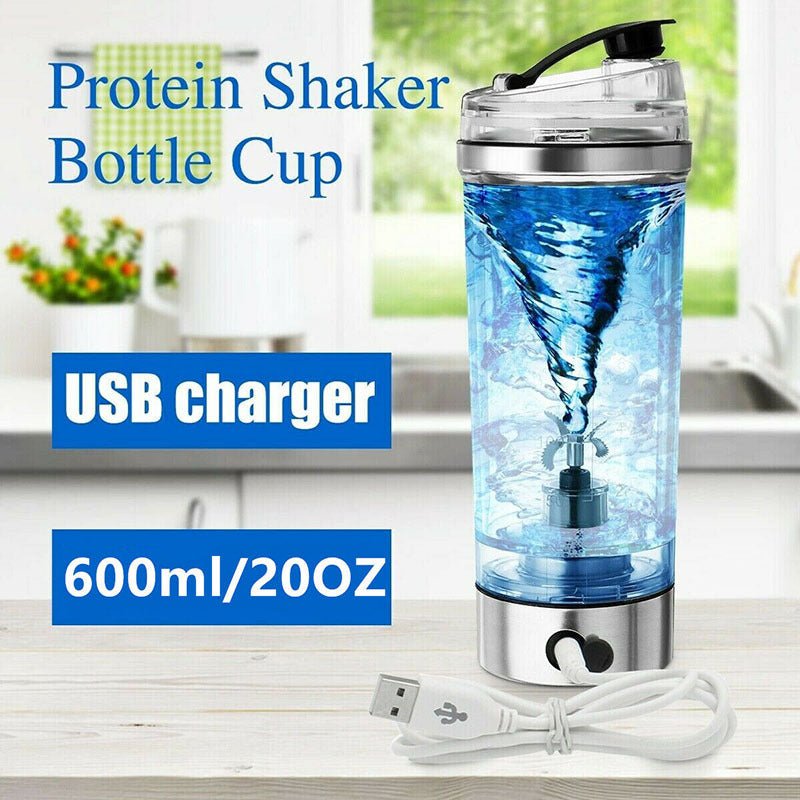 Mélangeur électrique de shake protéiné USB, bouteille de shake, mélangeur de lait, bouilloire de café, tasse de shaker électrique rechargeable pour le sport et la remise en forme - Ivory Deals Market