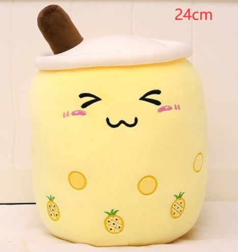 Mignon Fruit Boisson Peluche Rembourré Doux Fraise Lait Thé Peluche Boba Tasse Jouet Coussin Thé aux Perles Cadeau pour Enfants - Ivory Deals Market