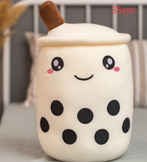 Mignon Fruit Boisson Peluche Rembourré Doux Fraise Lait Thé Peluche Boba Tasse Jouet Coussin Thé aux Perles Cadeau pour Enfants - Ivory Deals Market