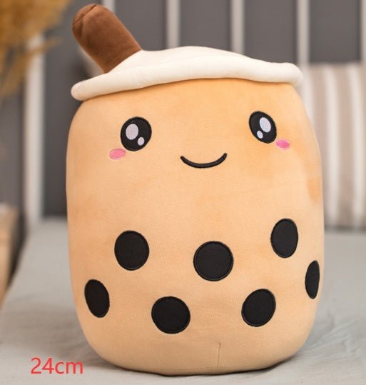 Mignon Fruit Boisson Peluche Rembourré Doux Fraise Lait Thé Peluche Boba Tasse Jouet Coussin Thé aux Perles Cadeau pour Enfants - Ivory Deals Market