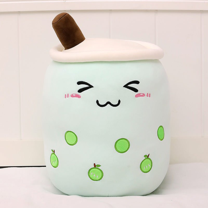 Mignon Fruit Boisson Peluche Rembourré Doux Fraise Lait Thé Peluche Boba Tasse Jouet Coussin Thé aux Perles Cadeau pour Enfants - Ivory Deals Market