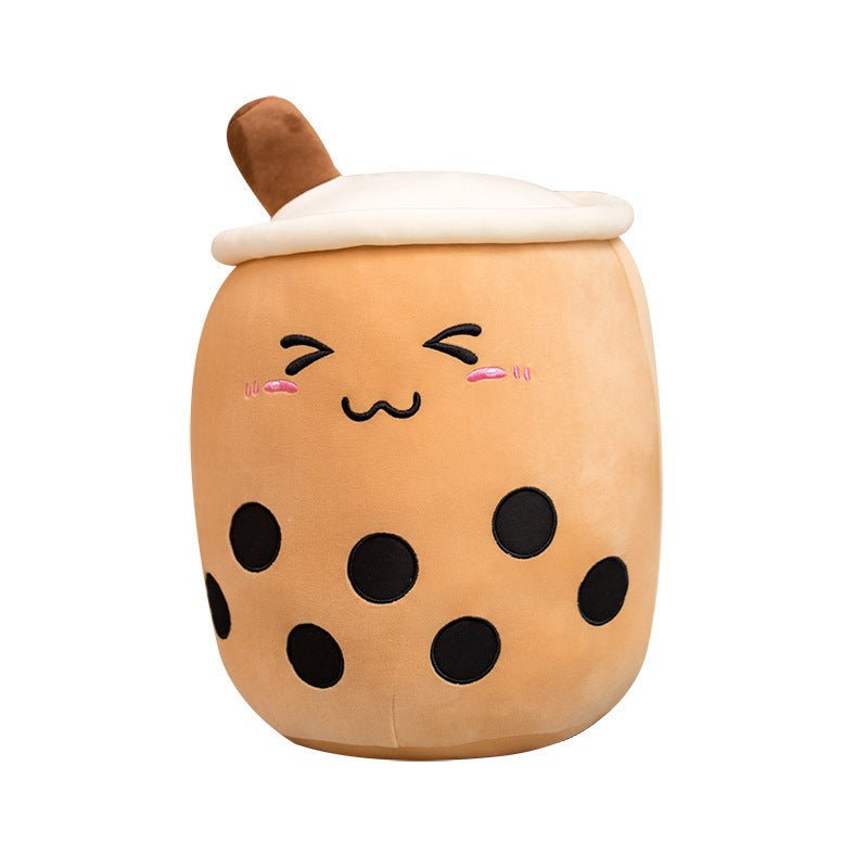 Mignon Fruit Boisson Peluche Rembourré Doux Fraise Lait Thé Peluche Boba Tasse Jouet Coussin Thé aux Perles Cadeau pour Enfants - Ivory Deals Market