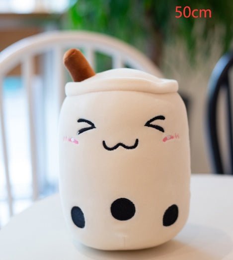 Mignon Fruit Boisson Peluche Rembourré Doux Fraise Lait Thé Peluche Boba Tasse Jouet Coussin Thé aux Perles Cadeau pour Enfants - Ivory Deals Market