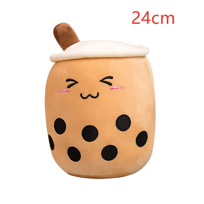 Mignon Fruit Boisson Peluche Rembourré Doux Fraise Lait Thé Peluche Boba Tasse Jouet Coussin Thé aux Perles Cadeau pour Enfants - Ivory Deals Market