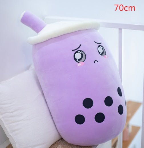 Mignon Fruit Boisson Peluche Rembourré Doux Fraise Lait Thé Peluche Boba Tasse Jouet Coussin Thé aux Perles Cadeau pour Enfants - Ivory Deals Market