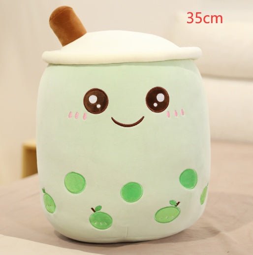 Mignon Fruit Boisson Peluche Rembourré Doux Fraise Lait Thé Peluche Boba Tasse Jouet Coussin Thé aux Perles Cadeau pour Enfants - Ivory Deals Market