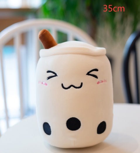 Mignon Fruit Boisson Peluche Rembourré Doux Fraise Lait Thé Peluche Boba Tasse Jouet Coussin Thé aux Perles Cadeau pour Enfants - Ivory Deals Market