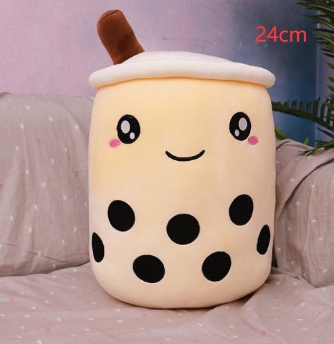 Mignon Fruit Boisson Peluche Rembourré Doux Fraise Lait Thé Peluche Boba Tasse Jouet Coussin Thé aux Perles Cadeau pour Enfants - Ivory Deals Market