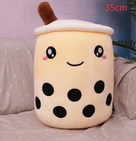 Mignon Fruit Boisson Peluche Rembourré Doux Fraise Lait Thé Peluche Boba Tasse Jouet Coussin Thé aux Perles Cadeau pour Enfants - Ivory Deals Market