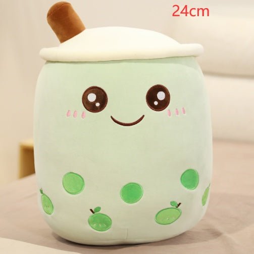 Mignon Fruit Boisson Peluche Rembourré Doux Fraise Lait Thé Peluche Boba Tasse Jouet Coussin Thé aux Perles Cadeau pour Enfants - Ivory Deals Market