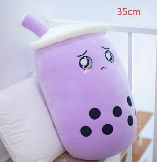 Mignon Fruit Boisson Peluche Rembourré Doux Fraise Lait Thé Peluche Boba Tasse Jouet Coussin Thé aux Perles Cadeau pour Enfants - Ivory Deals Market