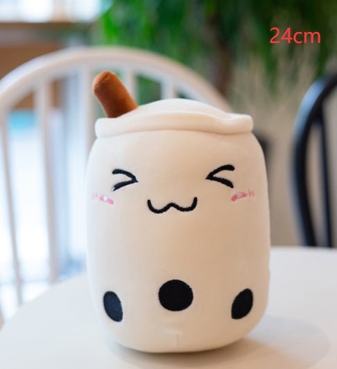 Mignon Fruit Boisson Peluche Rembourré Doux Fraise Lait Thé Peluche Boba Tasse Jouet Coussin Thé aux Perles Cadeau pour Enfants - Ivory Deals Market