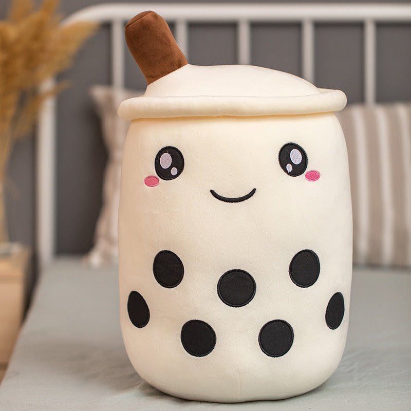 Mignon Fruit Boisson Peluche Rembourré Doux Fraise Lait Thé Peluche Boba Tasse Jouet Coussin Thé aux Perles Cadeau pour Enfants - Ivory Deals Market