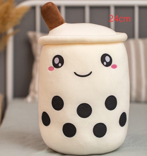 Mignon Fruit Boisson Peluche Rembourré Doux Fraise Lait Thé Peluche Boba Tasse Jouet Coussin Thé aux Perles Cadeau pour Enfants - Ivory Deals Market