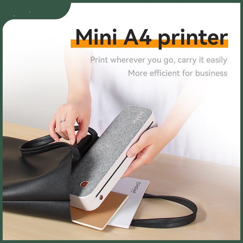 Mini imprimante A4 ménage petite Machine d'erreur Portable sans encre - Ivory Deals Market