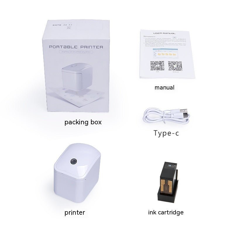 Mini imprimante portable portable Inkjet Étiquette de bricolage - Ivory Deals Market