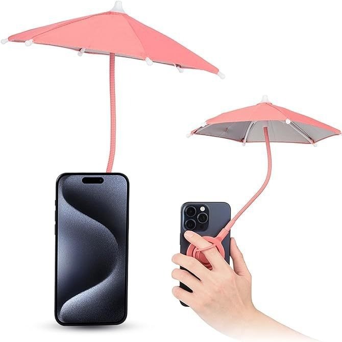 Mini Mobile Phone Anti - glare Motorcycle Umbrella - Ivory Deals Market