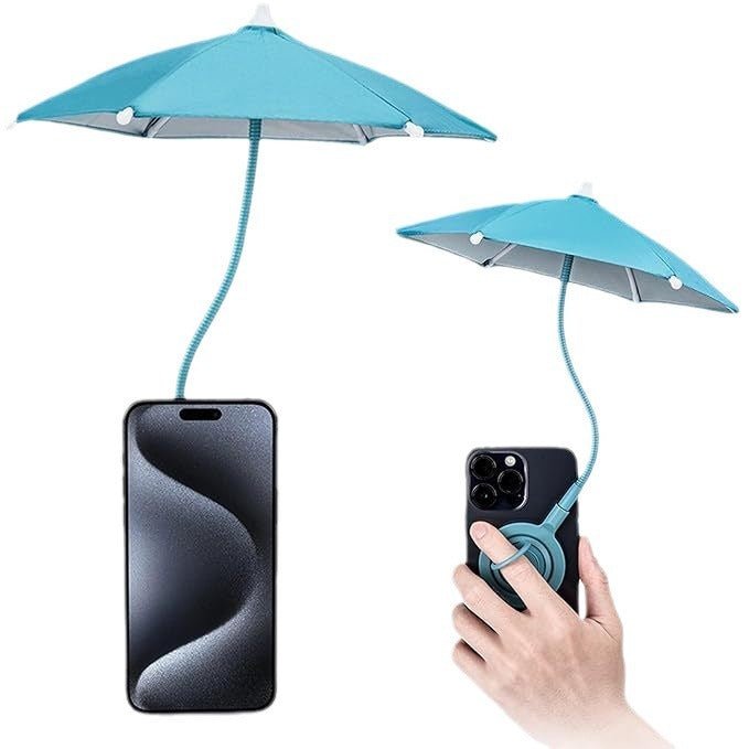 Mini Mobile Phone Anti - glare Motorcycle Umbrella - Ivory Deals Market