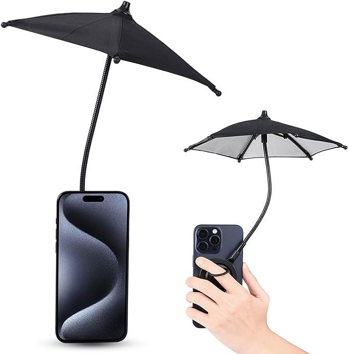 Mini Mobile Phone Anti - glare Motorcycle Umbrella - Ivory Deals Market